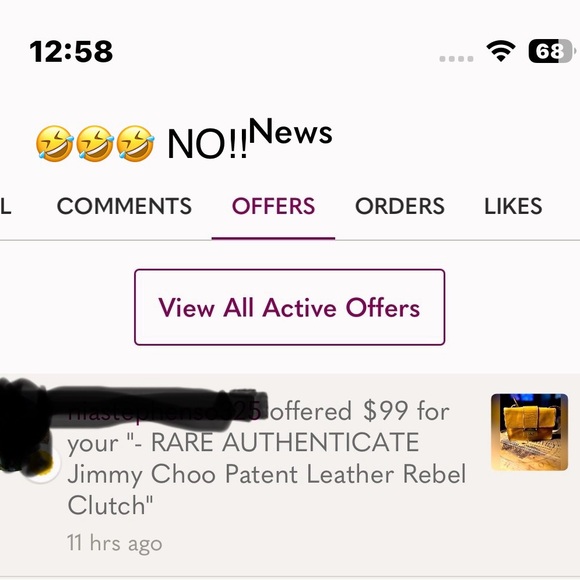 - RARE AUTHENTICATE Jimmy Choo Patent Leather Rebel Clutch - Picture 15 of 15